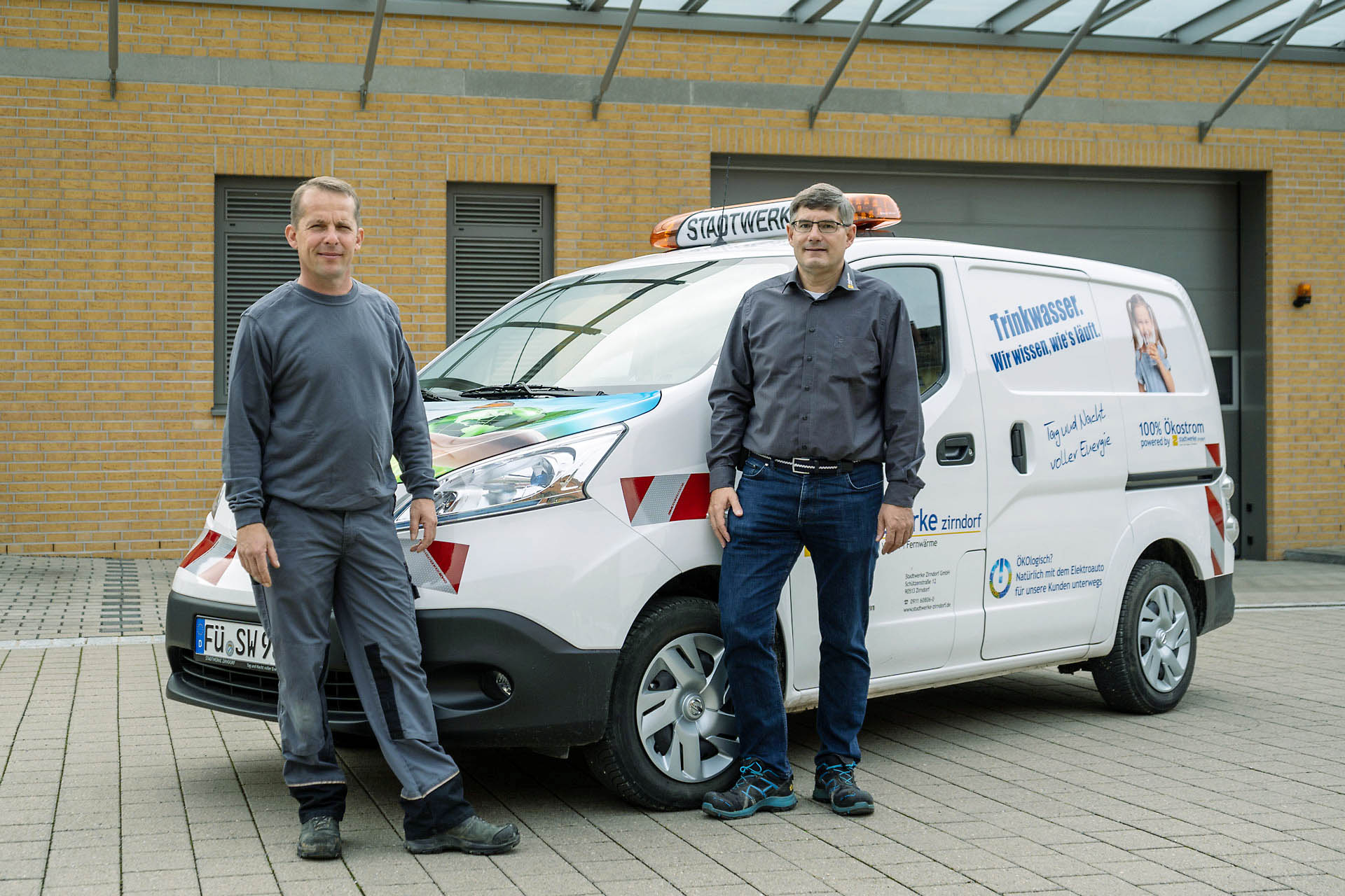 Ein neues Elektrofahrzeug für den Fuhrpark der Stadtwerke Zirndorf